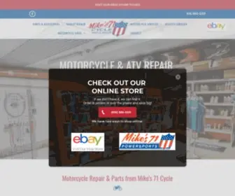 Mikes71CYcle.com(Mike's 71 Cycle) Screenshot