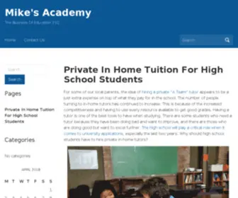 Mikesacademy.com(Mike's Academy) Screenshot