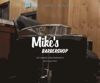 Mikesbarbershopsanfrancisco.com(Mike's Barbershop) Screenshot