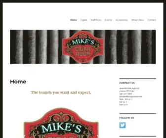 Mikescigarroom.com(Mike's Cigar Room) Screenshot