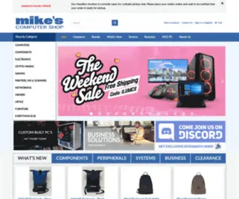 Mikescomputershop.com(Mike's Computer Shop) Screenshot