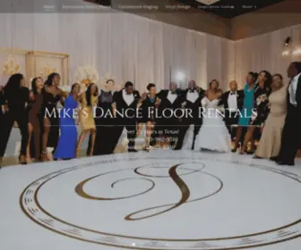 Mikesdancefloorrentals.com(White, Round and Custom Dance Floor Rentals) Screenshot