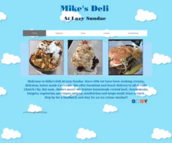 Mikesdeliatlazysundae.com(Mikes Deli At Lazy Sundae) Screenshot