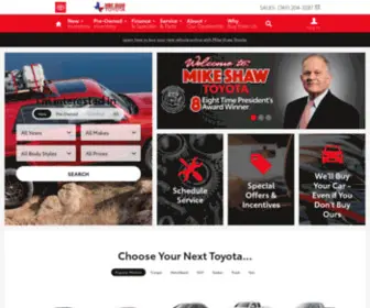 Mikeshawtoyota.com(Mike Shaw Toyota) Screenshot