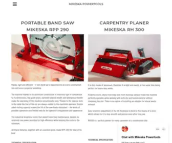 Mikeska-Powertools.com(PREMIUM CARPENTRY TOOLS) Screenshot