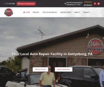 Mikeskars.com(Auto Repair in Gettysburg) Screenshot