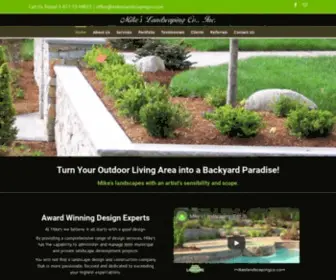 Mikeslandscapingco.com(Custom Landscape) Screenshot