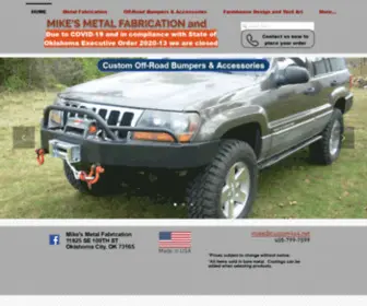 Mikesmetalfab.com(Off-Road accessories and custom metal fabrication solutions. American Made winch bumpers) Screenshot