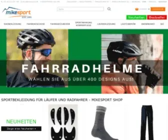 Mikesport.de(Sportbekleidung für Läufer) Screenshot