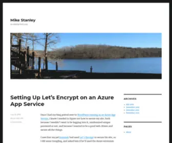 Mikestanley.me(Accidental Tech Guy) Screenshot