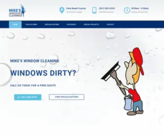 Mikeswindowcleaning.com(Professional Window Cleaning) Screenshot