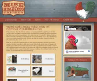 Miketheheadlesschicken.org(Mike the Headless Chicken Festival) Screenshot