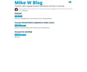 Mikewblog.com(Mike Winer's Blog) Screenshot