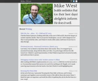 Mikewest.org(Mike West is a Web Developer in Munich) Screenshot