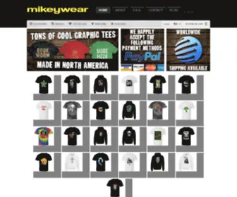 Mikeywear.com(Custom Graphic Apparel) Screenshot