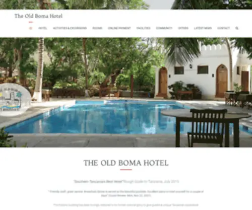 Mikindani.com(The Old Boma Hotel) Screenshot