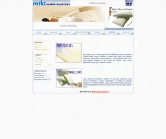 Mikirubberindustries.com(Latex foam mattresses) Screenshot