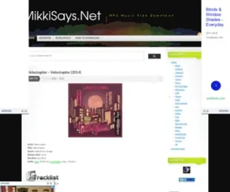 Mikkisays.net(MP3 Music Free Download) Screenshot