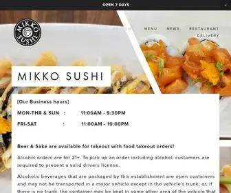 Mikkosushi.com(Mikko Sushi) Screenshot