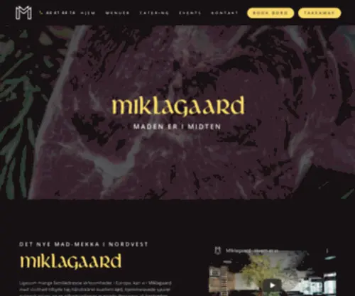 Miklagaardcafe.dk(Miklagaard) Screenshot