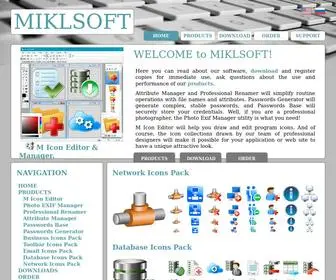 Miklsoft.com(Stock icons) Screenshot