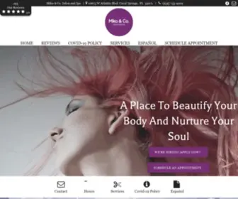 Mikoandcosalonandspafl.com(Miko & Co. Salon and Spa) Screenshot