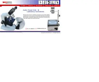 Mikoindia.com(Ophthalmic and laboratory equipments like surgical microscopes) Screenshot