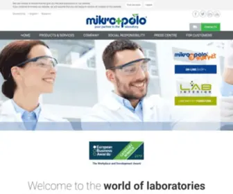 Mikro-Polo.com(Your partner in laboratory) Screenshot