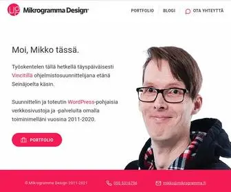 Mikrogramma.fi(Mikrogramma Design) Screenshot