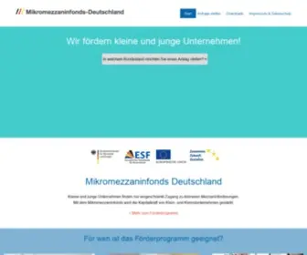 Mikromezzaninfonds-Deutschland.de(Mikromezzaninfonds Deutschland) Screenshot