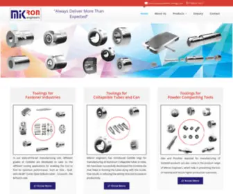 Mikronengg.com(Carbide Tools) Screenshot