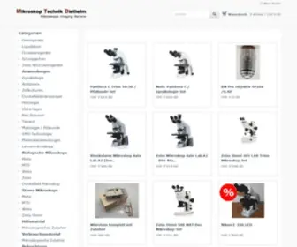 Mikroskopshop.ch(Mikroskop Technik Diethelm GmbH) Screenshot