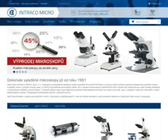Mikroskopy-Optika.cz(INTRACO MICRO) Screenshot