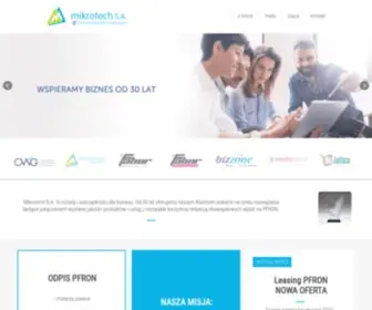 Mikrotech.pl(Marki Mikrotech S.A.: Leasing PFRON 80%) Screenshot