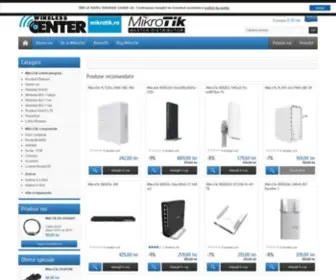 Mikrotik.ro(Aici gasiti produsele marca MikroTik RouterBOARD de la routere wireless pentru acasa pana la routere profesionale pentru ISP) Screenshot
