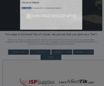 Mikrotikconfig.com(MikroTik Configurator) Screenshot