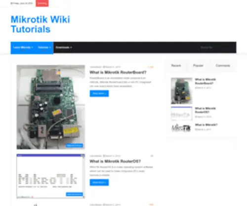 Mikrotikwiki.com(Mikrotik Wiki Tutorials) Screenshot