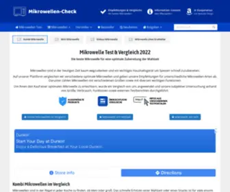 Mikrowellen-Check.de(Mikrowelle Test 2022) Screenshot