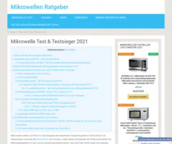 Mikrowellen-Testsieger.de(Alle Testsieger auf einen Blick) Screenshot