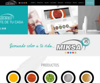 Miksa.com.ar(Fábrica de pinturas) Screenshot