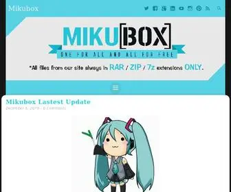 Mikubox.com(Vocaloid Voicebank Music Album Song) Screenshot