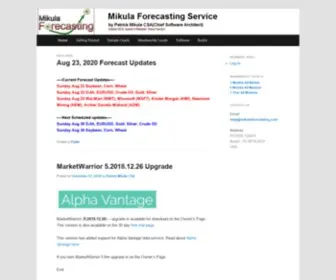 Mikulaforecasting.com(Mikula Forecasting Service) Screenshot