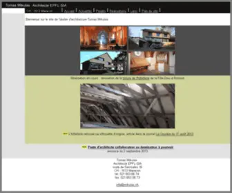 Mikulas.ch(Tomas Mikulas architecte EPFL) Screenshot