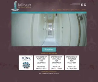 Mikvahcm.com(Mikvah Mei Chaya Mushka) Screenshot