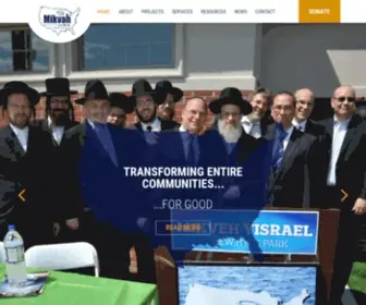 Mikvahusa.org(Building Mikvaos Across America) Screenshot