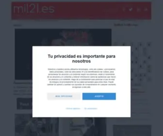 Mil21.es(Mil21 El valor de las fuentes confidenciales) Screenshot