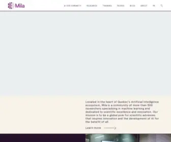 Mila.quebec(Accueil) Screenshot