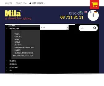 Mila.se(Mareld Pro Lighting) Screenshot
