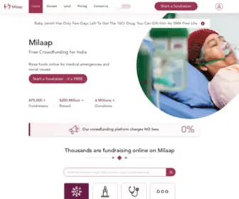 Milaap.com(milaap) Screenshot