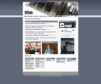 Milabmic.com(Handcrafted microphones sinceMilab & Pearl) Screenshot